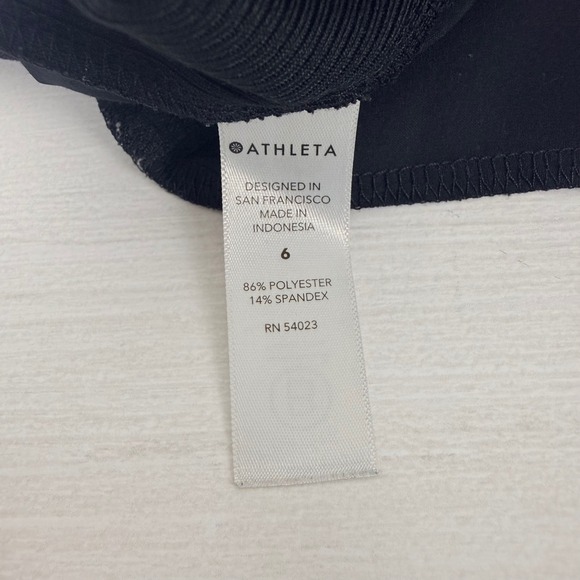 Athleta Brooklyn Ankle Pants Black Womens 6 Athletic Pull On Pockets Lightweight - Picture 10 of 16